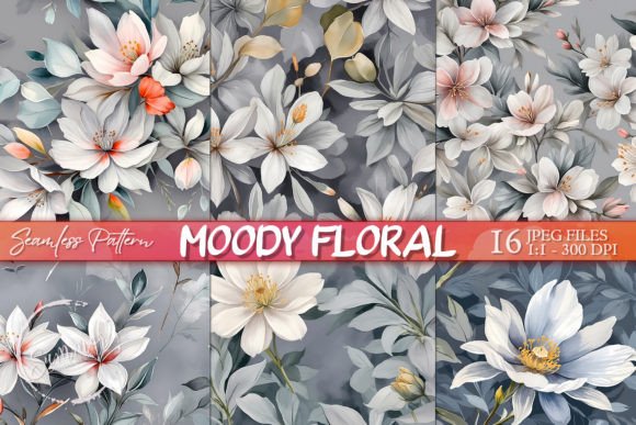 Download Muted Gray Floral Wallpaper Pattern - Wallpaper pattern Collection
