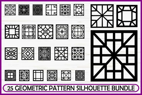 Download 25 Modern Geometric Pattern SVG Bundle - Premium Resources