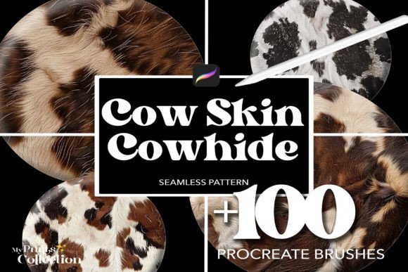 Download 100+ Procreate Skin Cow Cowhide Brushes - Skin Collection