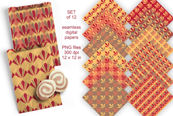 Download Autumn Colors Seamless Papers Set of 12 - Autumn colors Collection