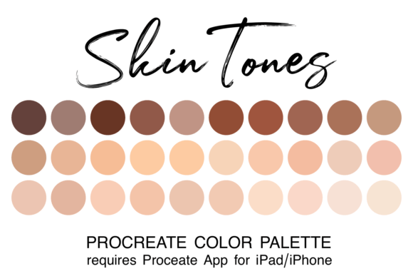 Download Skin Tones Procreate Color Palette - Skin Collection