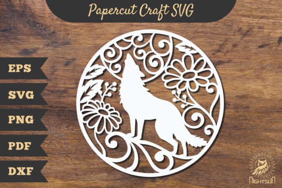 Download Wolf Papercut Craft SVG, Paper Cutting - Paper cutting Collection