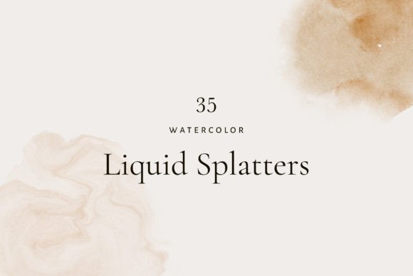 Download Watercolor Splatters in Earthy Tones - Earthy tones Collection