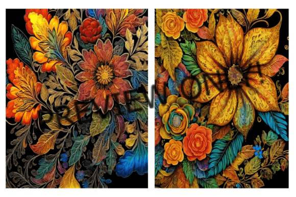 Download Flower Backgrounds Earthy Tones Set of 2 - Earthy tones Collection