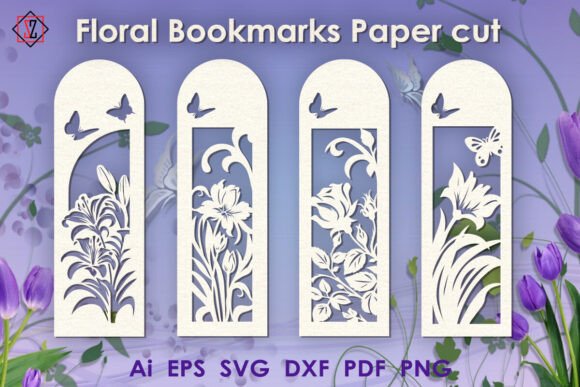 Download Floral Bookmarks_2/Paper Cutting - Paper cutting Collection