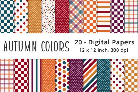 Download Autumn Colors Digital Paper Backgrounds - Autumn colors Collection
