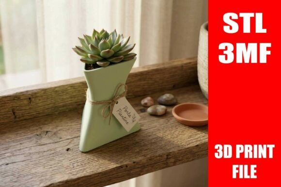 Download Modern Geometric Triangular Planter STL - Modern geometric Collection