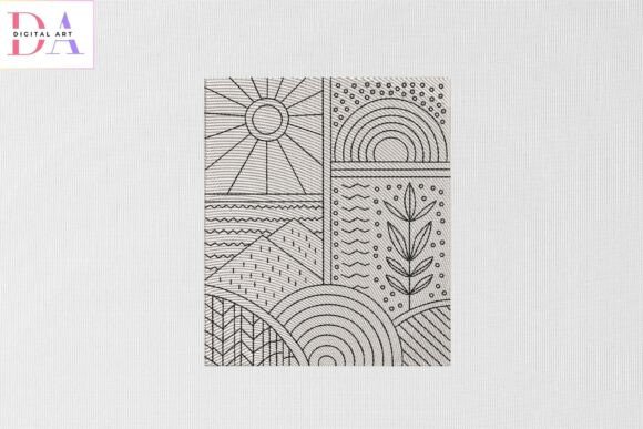 Download Modern Geometric Nature Line Art - Modern geometric Collection
