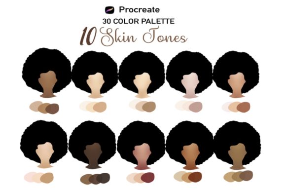 Download Skin Tones Procreate 10 Styles - Skin Collection