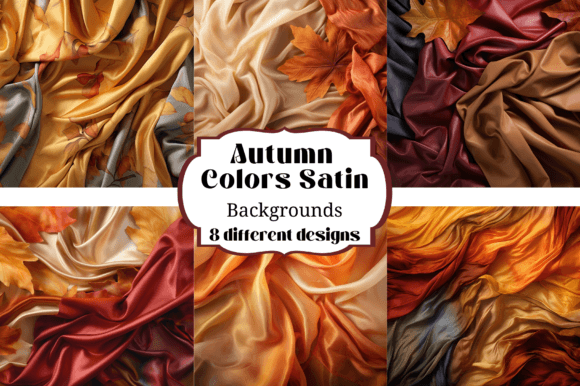 Download Autumn Fall Colors Satin Backgrounds - Premium Resources