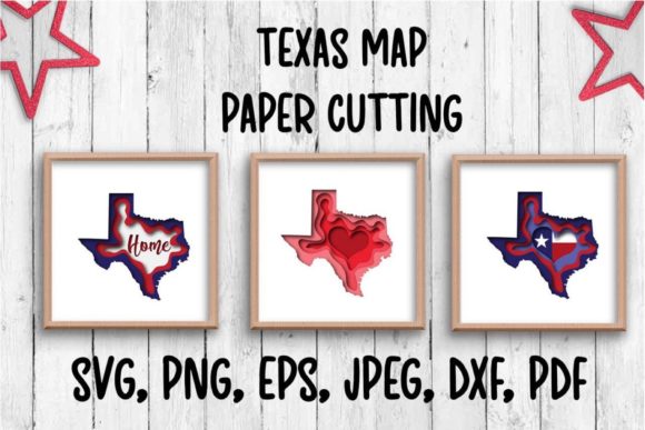 Download Texas Map. Paper Cutting. - Paper cutting Collection