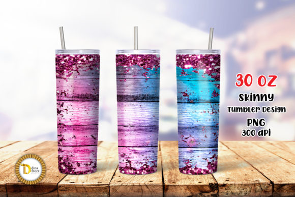 Download 30 Oz Skinny Tumbler Purple Wood Design - Skin Collection