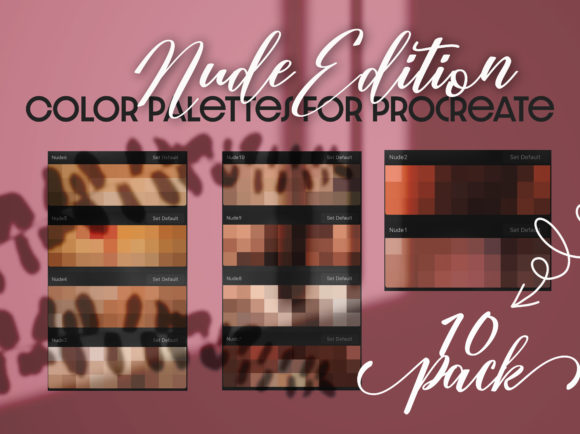 Download Nude Skin Color Palette for Procreate - Skin Collection
