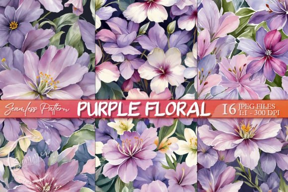 Download Muted Purple Floral Wallpaper Pattern - Wallpaper pattern Collection