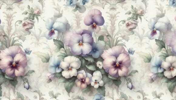 Download Pansy Wallpaper Pattern - Wallpaper pattern Collection