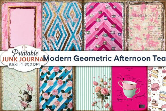 Download Modern Geometric Afternoon Tea Junk Jour - Modern geometric Collection
