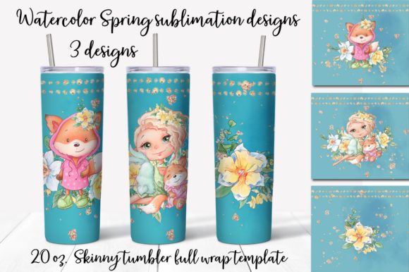 Download Spring Sublimation Design Skinny Tumbler - Skin Collection