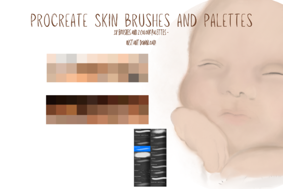 Download Skin Procreate Brushes &amp; Swatches! - Skin Collection